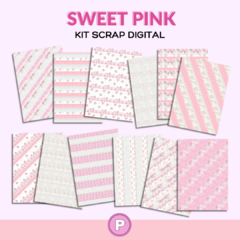 KIT PARA SCRAPBOOKING - Sweet Pink (Archivos Digitales)