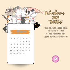 CALENDARIO DE ESCRITORIO GATITOS 2025 (Archivo digital)