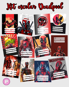 Kit escolar completo DEADPOOL (Archivos Digitales) - comprar online