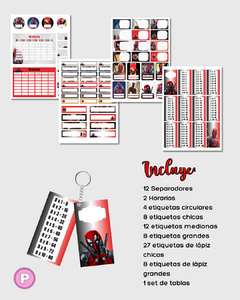 Kit escolar completo DEADPOOL (Archivos Digitales) en internet