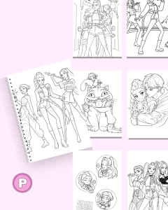 Cuadernos DEMON HUNTERS + Hojas para colorear (Archivos Digitales) - Papelitos