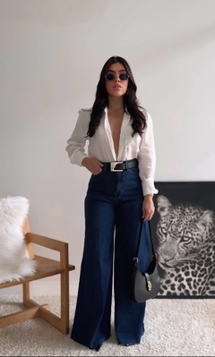 Wide leg pyar escura na internet