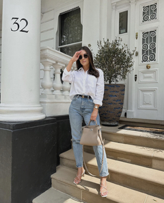 Imagem do Calça mom jeans marmorizada