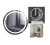 Espejo Redondo Luz Fria Led Boton Touch 60cm Diametr Premium