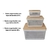 Cesto Organizador Tapa Bambú 2,5l 20,5 X 11 Cm Simil Rattan