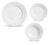 SET X 18 PLATOS ROMA BLANCO (6 PLAYOS + 6 HONDOS + 6 POSTRE) - Provetec