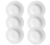 Plato Hondo Roma Blanco x 6