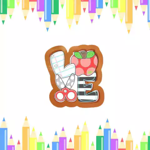 Cortador Love Professor/Estudante