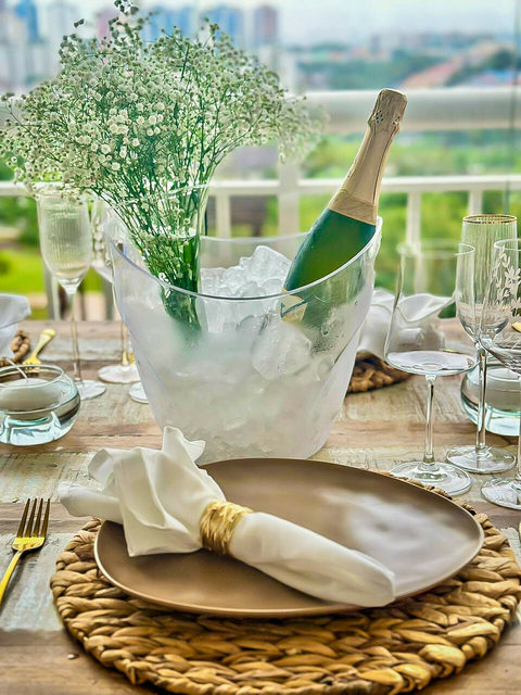 Vaso para balde de gelo ou champanheira