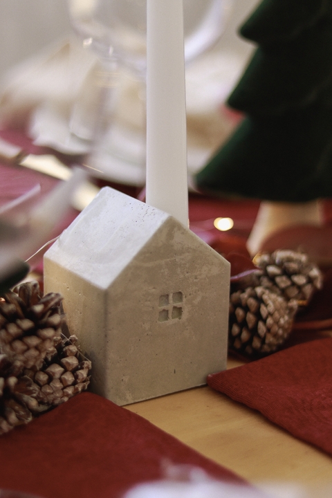 Casinha Natalina com tubo de ensaio