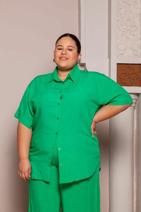 Conjunto Brisa Manga Curta Verde