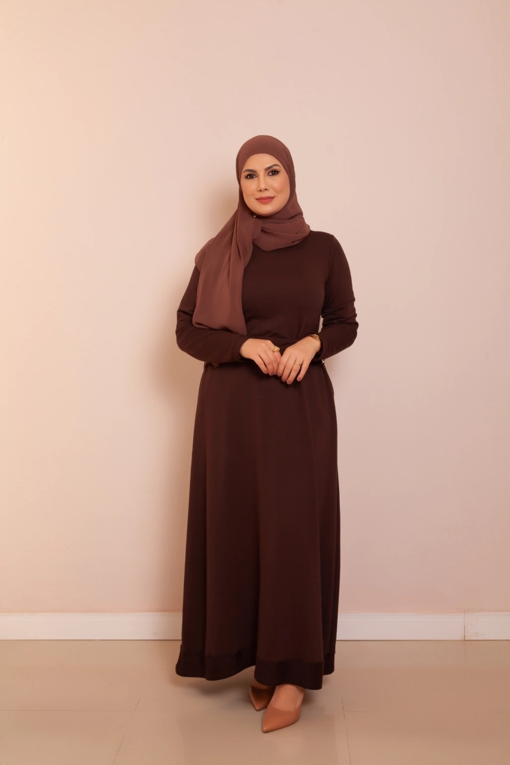 Vestido Basic Marrom