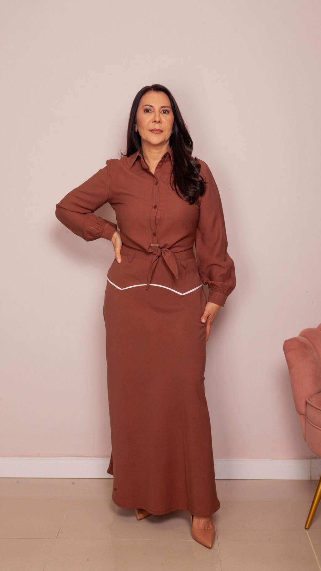 Conjunto Ana Marrom