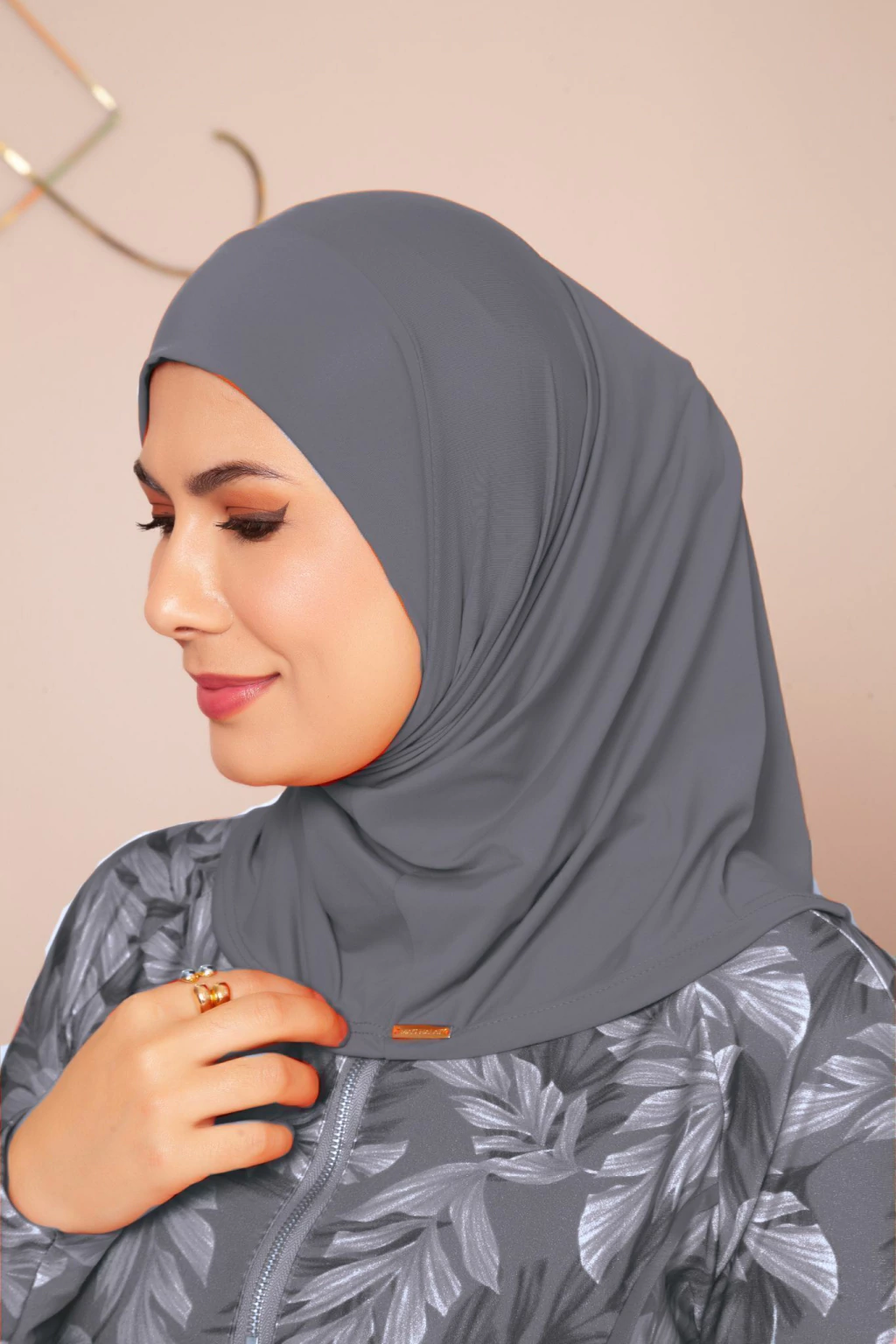 Hijab Esportivo Cinza