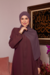 Abaya Com Zíper Marsala na internet