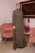Abaya Com Ziper Verde - comprar online