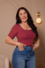 Blusa Talita Vermelho Cereja - comprar online