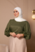 Blusa Sofia Manga Longa Verde Escuro - comprar online