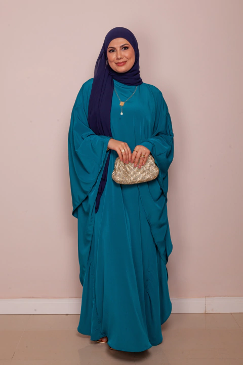 Kaftan Butterfly Turquesa - comprar online