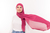 Lenço Chiffon Magenta - By Mag Halat 