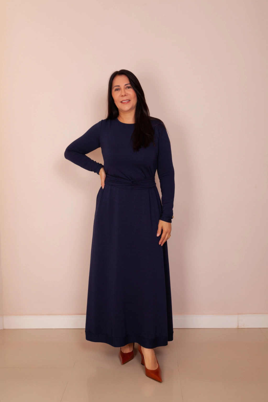 Vestido Basic Azul Marinho