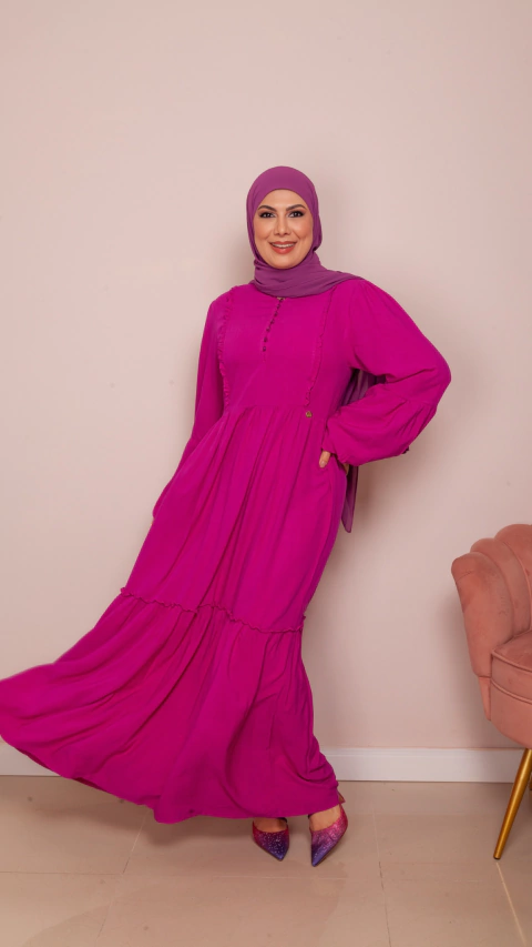 Vestido Paula Fucsia - comprar online