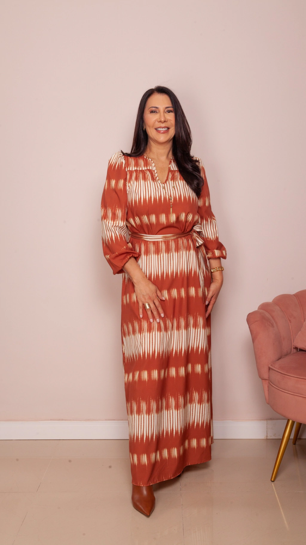 Vestido Tie Dye Canela