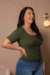 Blusa Talita Verde Militar - comprar online