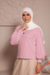 Blusa Sarah Manga Longa Rosê na internet