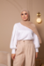Calça Cenoura Bege - loja online