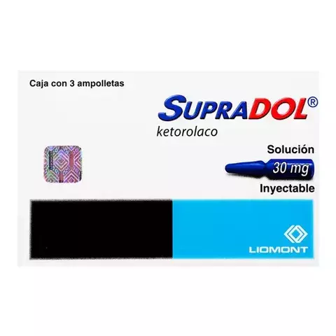 Supradol Im Iv 30Mg Ámpula 3X1Ml - comprar en línea
