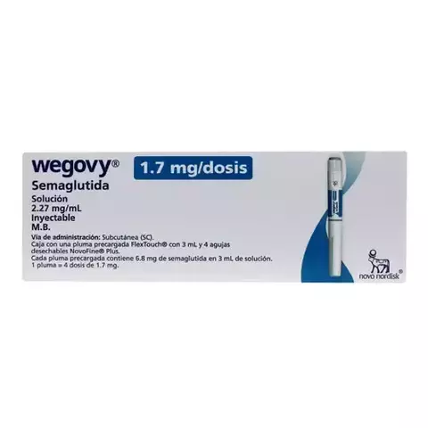 Wegovy 1.7Mg/Dosis (R) Solución 3Ml - comprar en línea