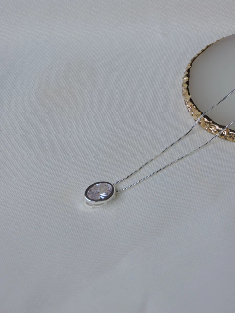 Colar Cristal Classic - Prata - comprar online