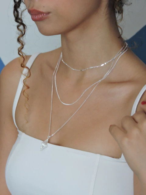 Colar Pérola Encapsulada - Prata - comprar online