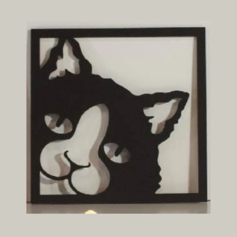 Gato Cuadrado 2 - Chico (30x30)