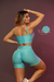 Short 3D Azul Turquesa Empina Bumbum - Maldives