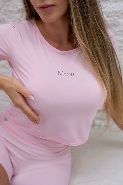 T Shirt Microfibra Rosa Balé - comprar online