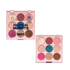 Paleta de Sombras 9 Cores Smurfs - Mia Make