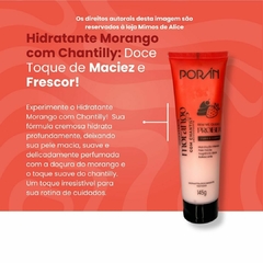 Kit Completo Corpo e Rosto Morango com Chantily - Poran - Mimos de Alice