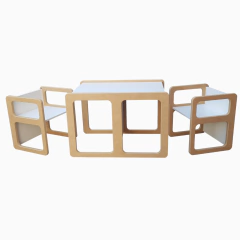 Mesa + 2 Sillas Cubo Montessori