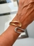 bracelete infinito banhado a rodio branco e ouro 18 k - comprar online