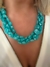 colar triplo pastilhas jade banhado a ouro 18k - comprar online