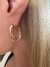 brinco due color banhado a ouro 18k e rodio branco