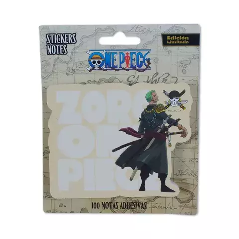 Notas Adhesivas One Piece Roronoa Zoro 100 Notas Geek Industry