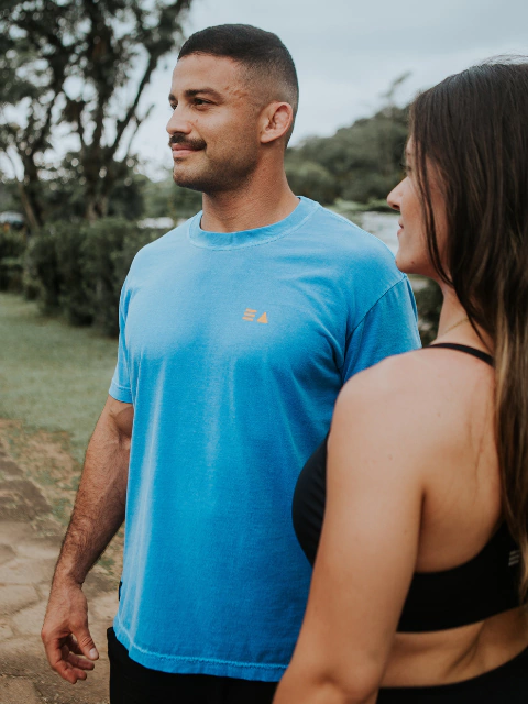 Camiseta EPTA Azul Stone Oversized