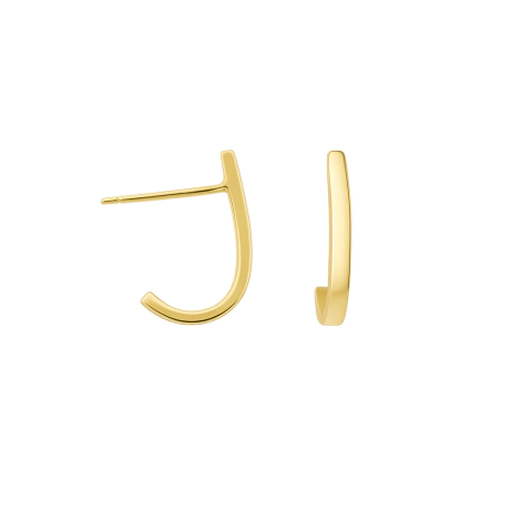 Brinco Argola Anzol Pequena Minimalista Aesthetic - comprar online