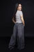Calça Baloon Preta Estonada - comprar online
