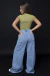 Super Wide Jeans Claro na internet
