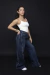 Calça Wide Costura - comprar online