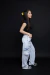 Calça Wide Cargo Jeans Claro - loja online